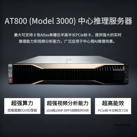 HuaKun AT800 ( Model 3000 )中心推理服務器